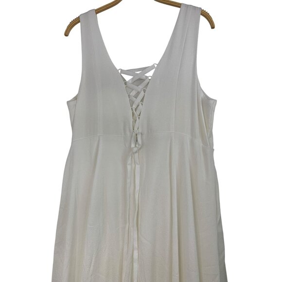 Torrid Ivory Jacquard Sweetheart Wedding Bride Gown Size 18 RZ10402 New Corset - Picture 10 of 16